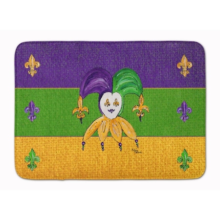 Carolines Treasures Mardi Gras Machine Washable Memory Foam Mat 8386RUG